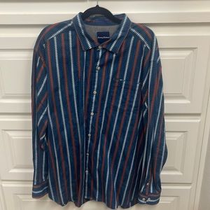 Tommy Bahama long sleeve cotton 2XL button down shirt